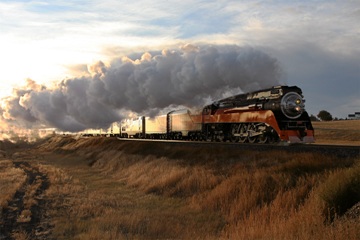 NYC-3 private luxury rail car traveling in the West