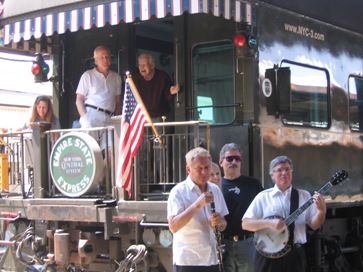 NYC-3 private luxury rail car traveling in the West